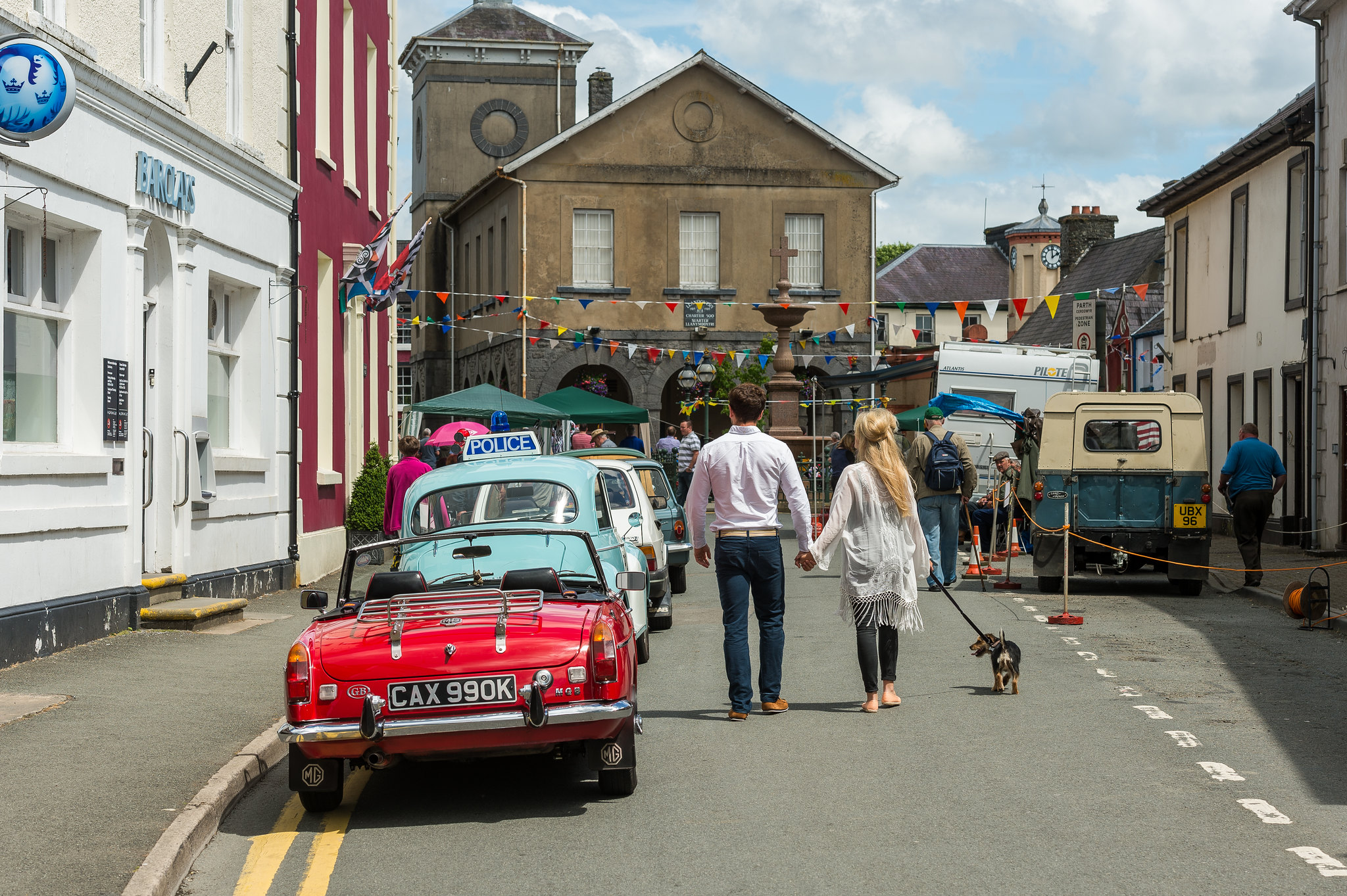 Llandovery Town on Market Day