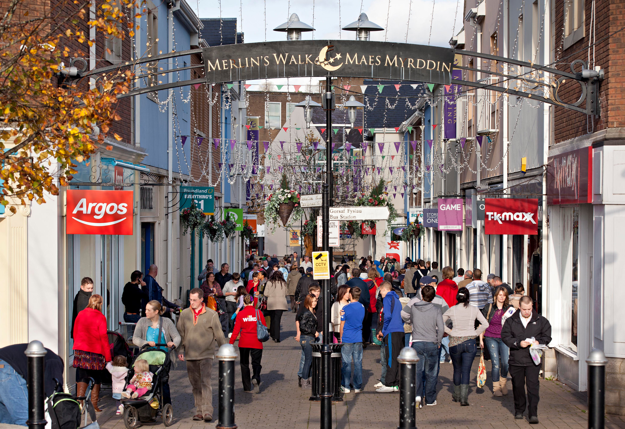 Merlin's Walk Shopping Centre in Carmarthen