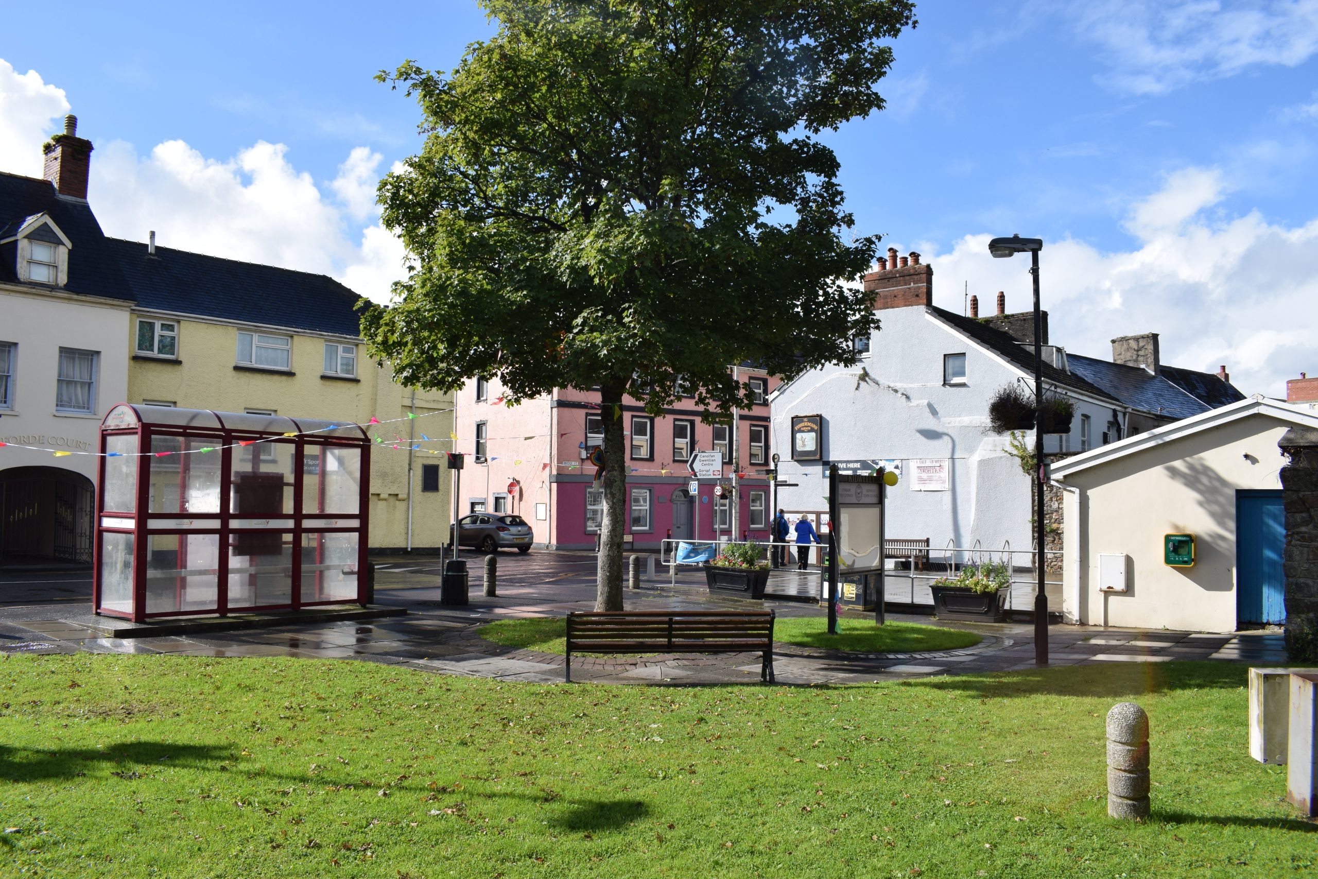 Pocket Park in Kidwelly Town Centre